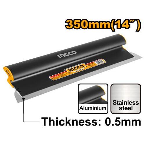 Buildmate x INGCO Drywall Skimming Blade 7in 180MM/14in 350MM/24in 600MM Stainless Steel Finishing Blade Putty Knife Plastering Skim Coat Tool HSCL00701 HSCL01401 HSCL02401 IHT