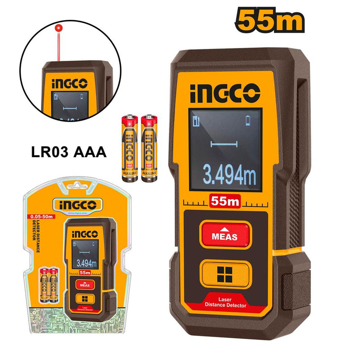 Buildmate x INGCO Laser Distance Meter Detector 55M/85M/110M Digital Laser Measure Range Finder HLDD05086 HLDD07085 HLDD10089 IPT