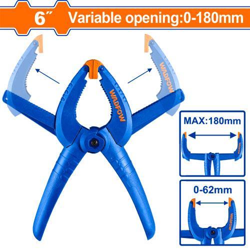 Buildmate x WADFOW Variable Spring Clamp 6" WCP5396D WHT
