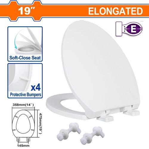 Buildmate x WADFOW Toilet Seat 19" WTJ3502 WHT