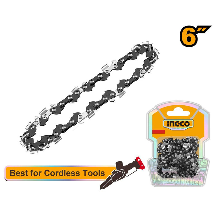 Buildmate x INGCO Chainsaw Chain Replacement 6in 8in 12in 16in 24in Saw Chain for Cordless & Gasoline Chainsaw AGSC Series IHT