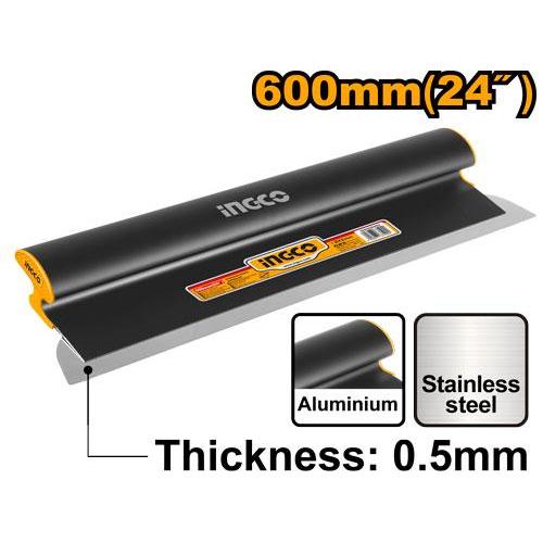Buildmate x INGCO Drywall Skimming Blade 7in 180MM/14in 350MM/24in 600MM Stainless Steel Finishing Blade Putty Knife Plastering Skim Coat Tool HSCL00701 HSCL01401 HSCL02401 IHT