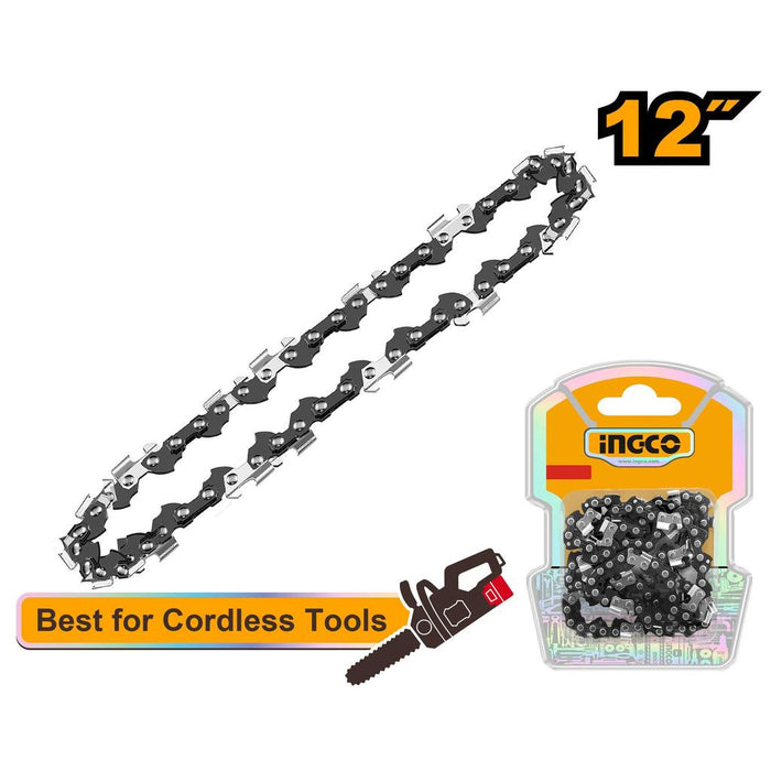 Buildmate x INGCO Chainsaw Chain Replacement 6in 8in 12in 16in 24in Saw Chain for Cordless & Gasoline Chainsaw AGSC Series IHT