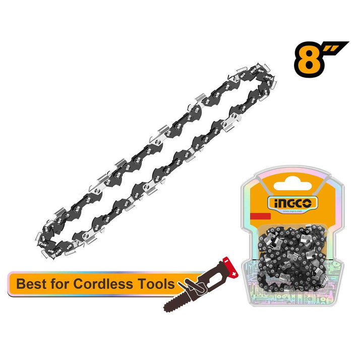 Buildmate x INGCO Chainsaw Chain Replacement 6in 8in 12in 16in 24in Saw Chain for Cordless & Gasoline Chainsaw AGSC Series IHT
