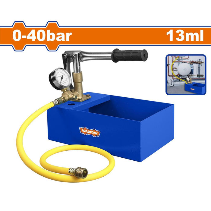 Buildmate x WADFOW 0-40BAR Manual Pressure Test Pump Water Oil Pipeline WPTP1A02 WHT