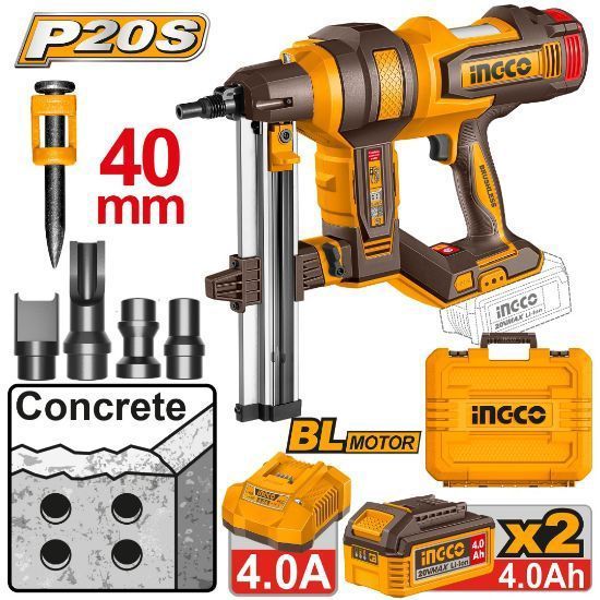 Buildmate x INGCO Cordless Nailer 20V 40MM DIY Power Tool CCNLI9008 ICPT