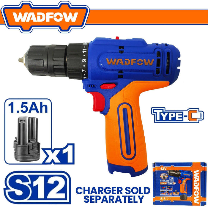 Buildmate x WADFOW Cordless Drill 12V 20NM WCDS565 WCPT