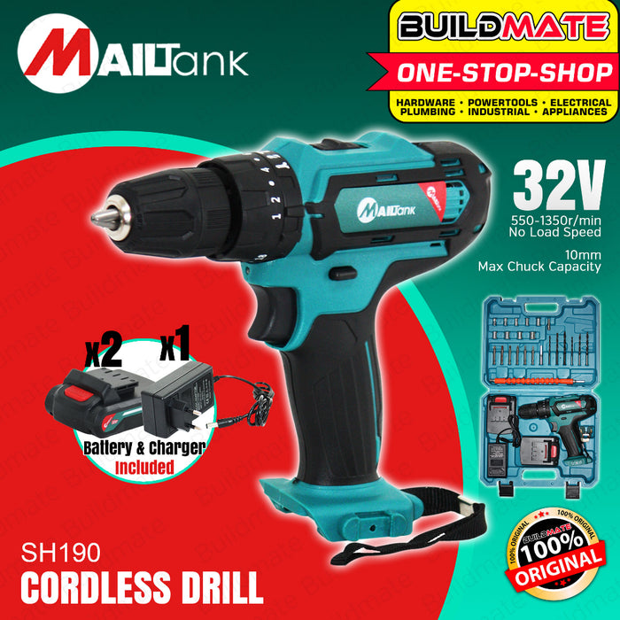 BUILDMATE Mailtank Cordless Drill Driver 32V Drilling Machine Handheld Impact Drill SH190 | SH425