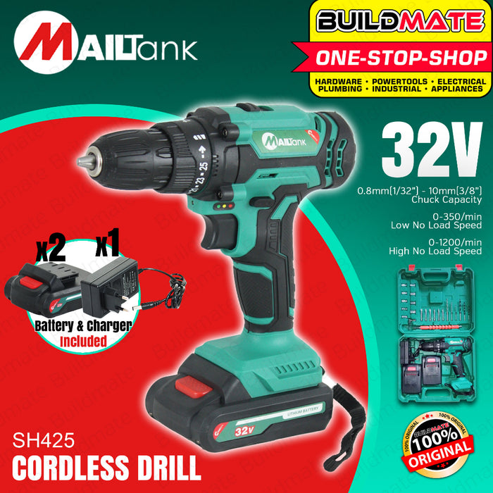 BUILDMATE Mailtank Cordless Drill Driver 32V Drilling Machine Handheld Impact Drill SH190 | SH425