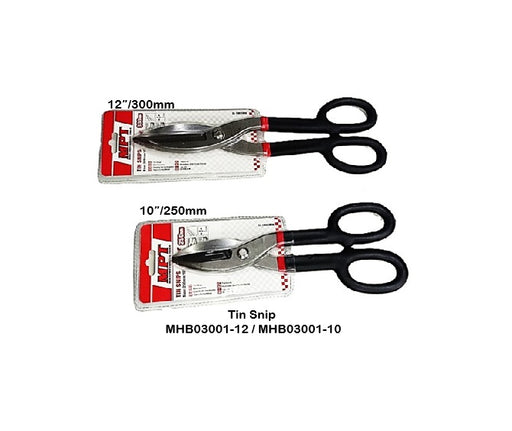 MPT 10" | 12" inches Tin Snip MHB03001-10 | MHB03001-12 HT • MOST PROFESSIONAL TOOLS •