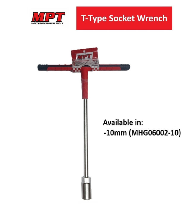 MPT 9mm - 12mm T-Type Socket Wrench HT •MOST PROFESSIONAL TOOLS •