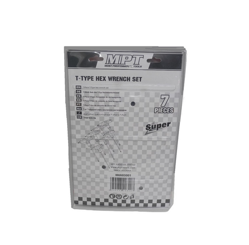 MPT T-Type Hex Wrench Set (7pcs/set) MHA03001 HT • MOST PROFESSIONAL TOOLS •