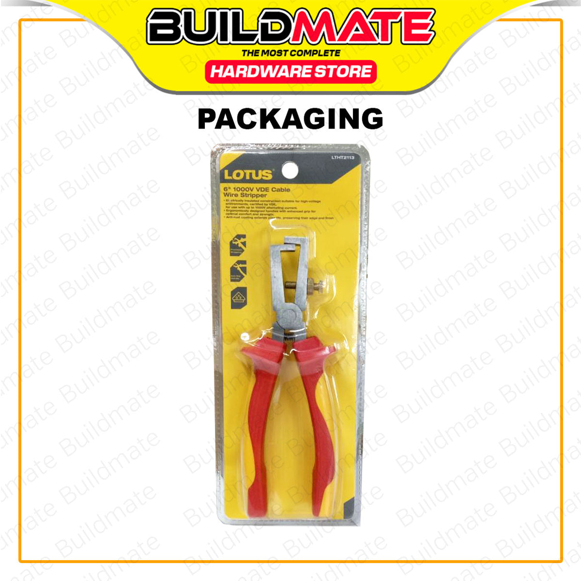 BUILDMATE Lotus VDE 1000V Electrical Insulated Wire Stripper 6