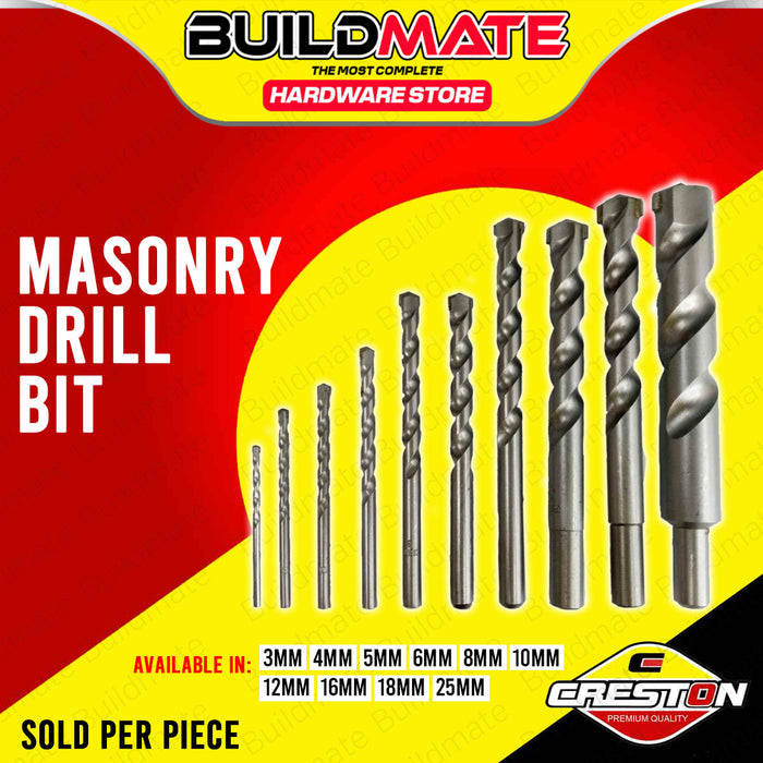BUILDMATE Creston Masonry Drill Bit 16mm 18mm for Rotary Hammer