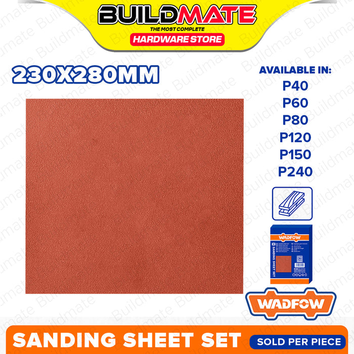 BUILDMATE Wadfow 50PCS/SET Sandpaper Sanding Sheets 230x280mm Finishing Abrasive Sanding Paper Sheet SOLD PER BOX - WHT