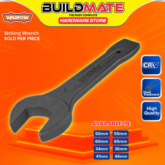 BUILDMATE Wadfow Striking Wrench 34MM - 65MM Heavy Duty Open End Slugging Hammer Spanner Wrench Hand Tools SOLD PER PIECE - WHT