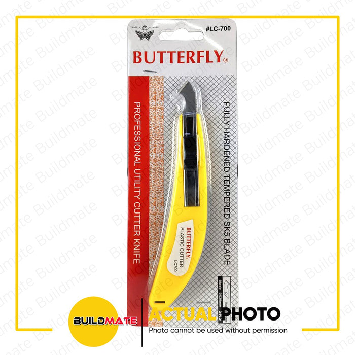 BUTTERFLY Plastic Cutter Knife 9 x 39mm +FREE 2PCS SPARE BLADES LC700 •BUILDMATE•