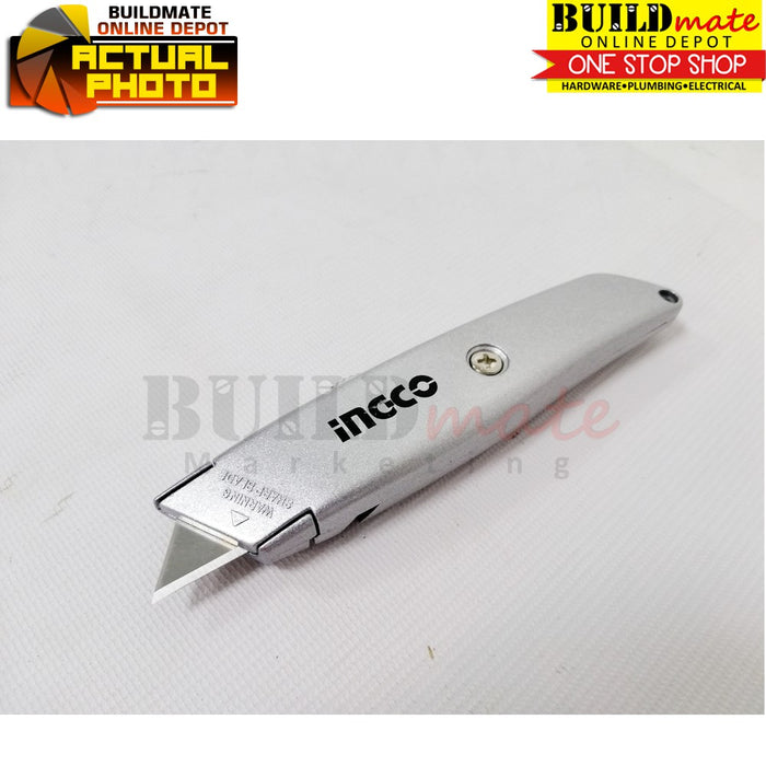 INGCO Utility Knife Zinc Alloy Body HUK615 •BUILDMATE• IHT