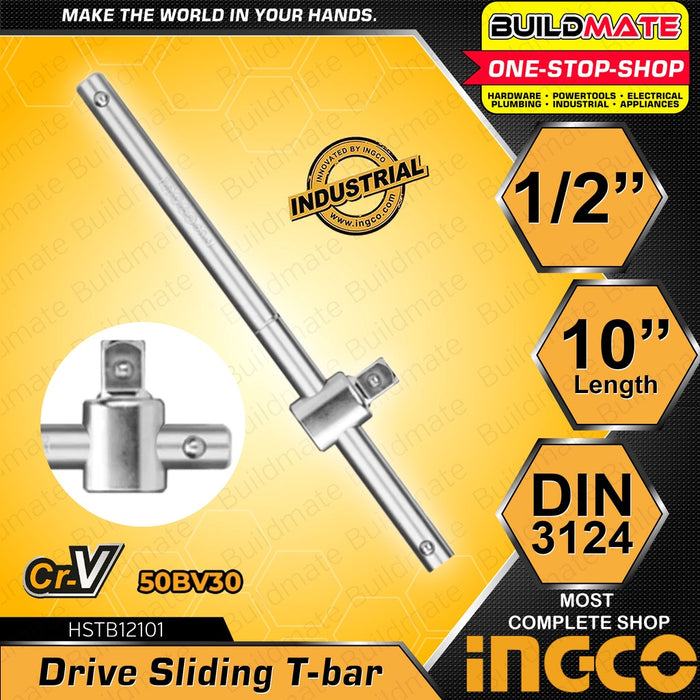 Ingco Drive Sliding T-Bar 10" 1/2" HSTB12101 100% ORIGINAL / AUTHENTIC •BUILDMATE• HT2