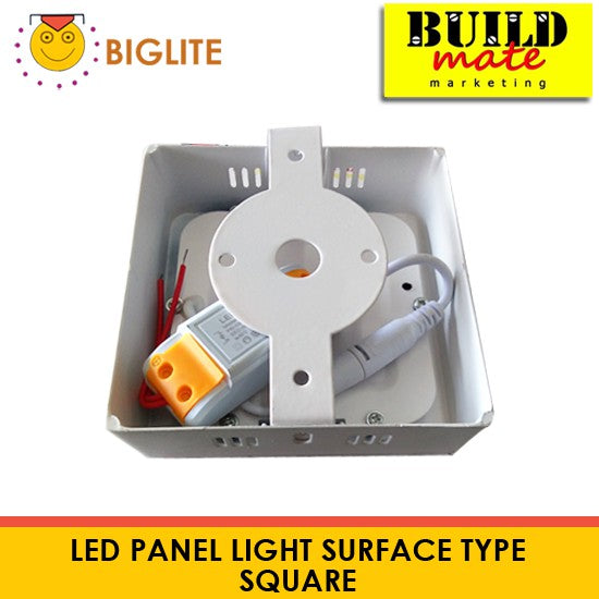 BIGLITE LED Panel Light Surface Type SQUARE DAY LIGHT | WARM WHITE SOLD PER PIECE •BUILDMATE•