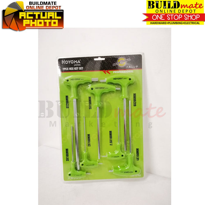Hoyoma Hex Key 7PCS/SET 19410702 •BUILDMATE• HYMHT