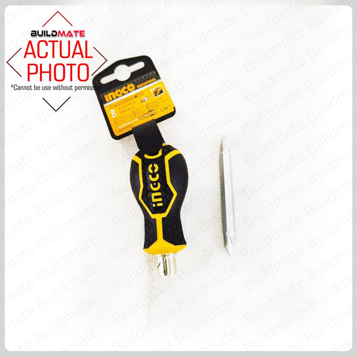 INGCO 2 in 1 Interchangeable Screwdriver Set AKISD0202 •BUILDMATE• IHT