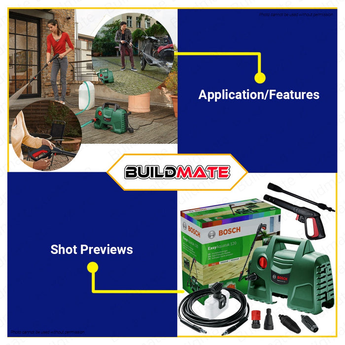 BOSCH Easy Aquatak 120 High Pressure Washer 1500W AQT 120 •100% ORIGINAL / AUTHENTIC• BUILDMATE•