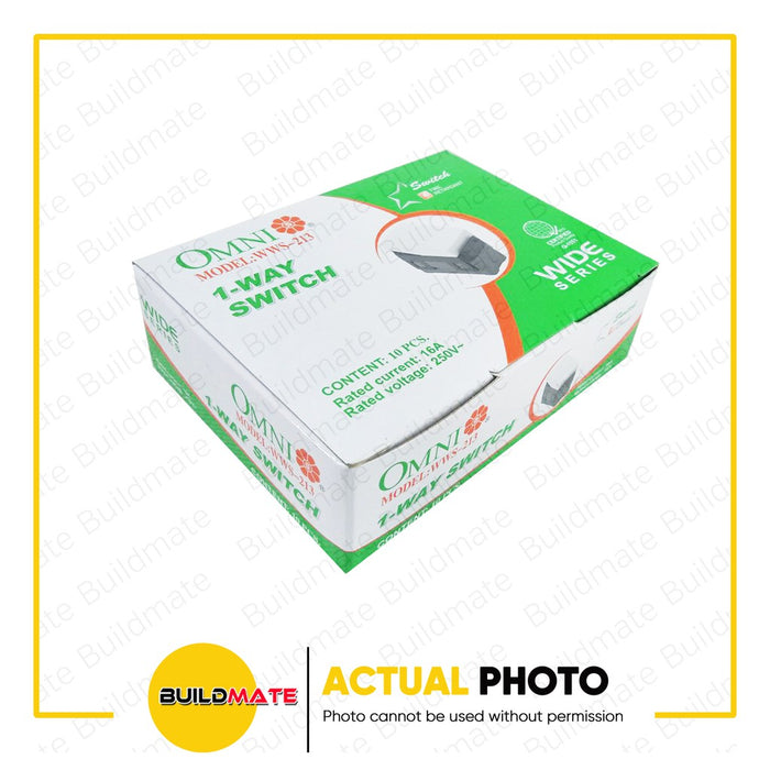 [WHOLESALE] (10PCS) OMNI 1-Way Switch 16A Wide Series WWS-213 •BUILDMATE•