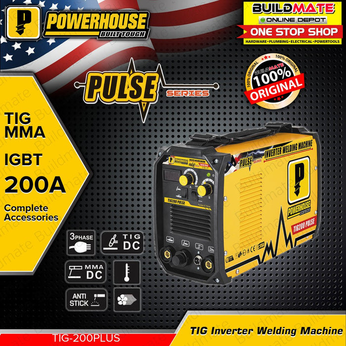 POWERHOUSE 200A TIG PULSE SERIES Inverter Welding Machine MMA-TIG-200-PULSE + FREE TAPE MEASURE PHWM