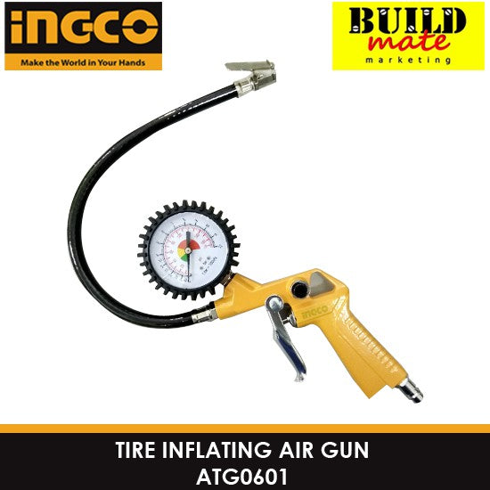 INGCO Tire Inflating Air Gun Tire Inflator Pneumatic Air Pressure Compressor ATG0601 •BUILDMATE• IHT
