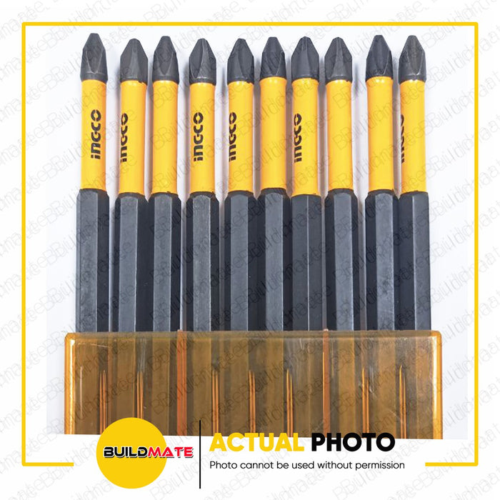 INGCO Impact Screwdriver Bit 10PCS/SET SDBIM11PH263 •BUILDMATE• IHT