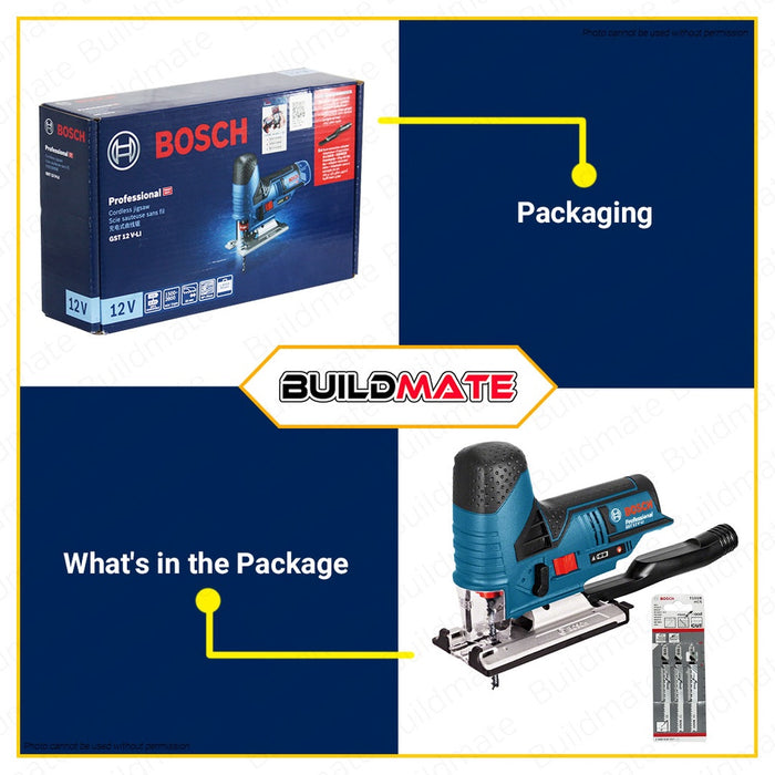 BOSCH Cordless Jigsaw Jig Saw 06015A10L1 GST12V LI Solo 100 ORIGINAL AUTHENTIC BUILDMATE BLC