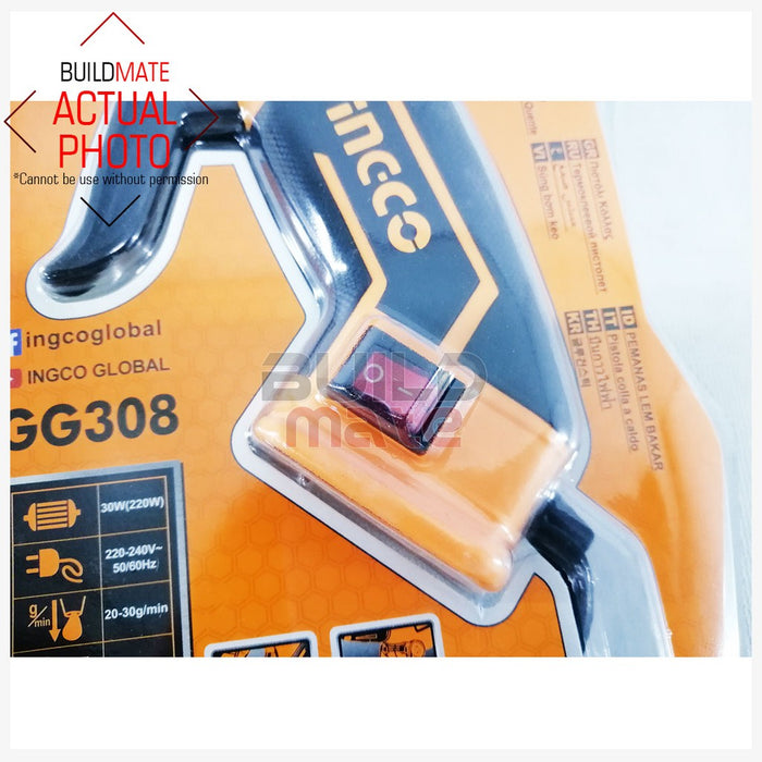 INGCO Glue Gun 220W GG308 •BUILDMATE• IPT