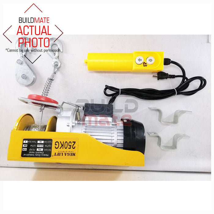 MEGA 250KG Heavy Duty Industrial Electric Hoist PA250 •BUILDMATE•
