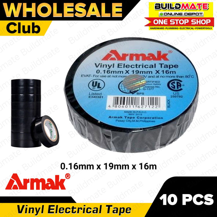 [WHOLESALE] 10PCS ARMAK Electrical Tape 16Y BIG •BUILDMATE•