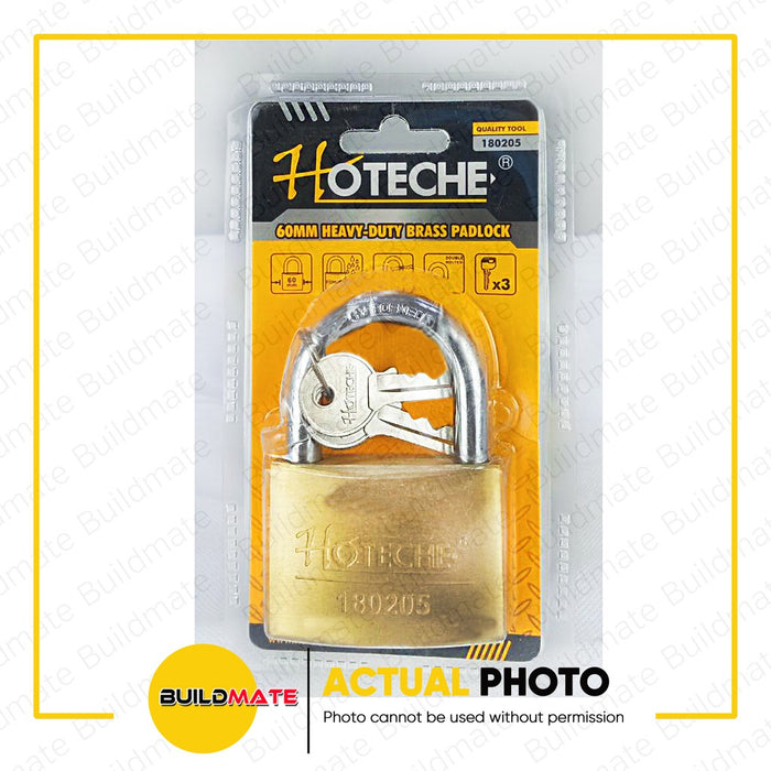 HOTECHE Brass Padlock Heavy Duty 50mm | 60mm SOLD PER PIECE •BUILDMATE•