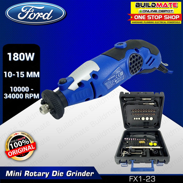 [CLEARANCE SALE] FORD Mini Rotary Die Grinder with Case & Accessories 180W FX1-23 •BUILDMATE•