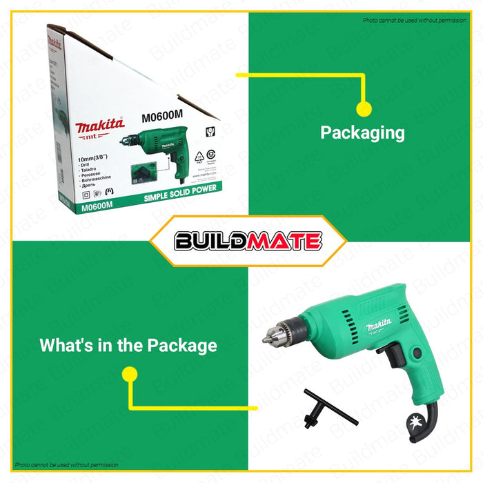 MAKITA Original 350W Electric Hand Drill 10mm (3/8") M0600M •100% AUTHENTIC•BUILDMATE•