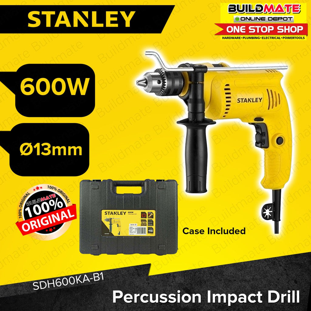 STANLEY Percussion Impact Drill 600W with Case SDH600KA-B1