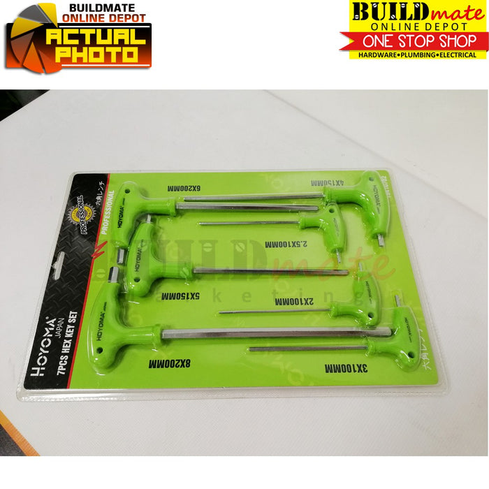 Hoyoma Hex Key 7PCS/SET 19410702 •BUILDMATE• HYMHT