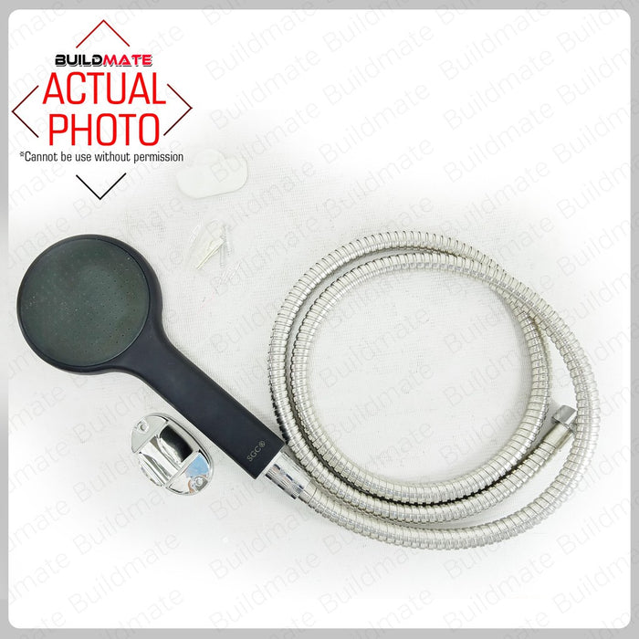 S.G.C. Telephone Shower BLACK w/Hose S.G.C.-2046 •BUILDMATE•