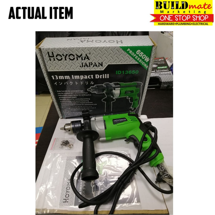 Hoyoma Impact Drill 650W ID13650 NEW ARRIVAL! •BUILDMATE• HYMPT