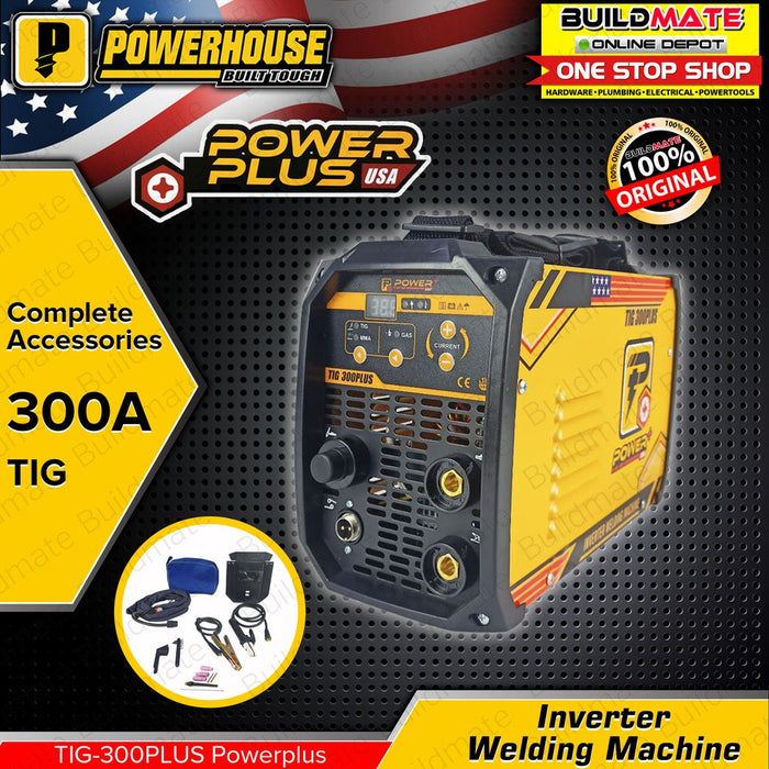 POWERHOUSE TIG 300A POWER PLUS Inverter Welding Machine TIG-300PLUS PowerPlus •BUILDMATE• PHWM