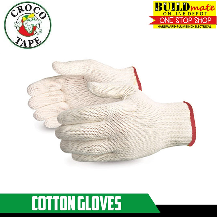 CROCODILE (12PCS) Cotton Gloves THICK and Original •BUILDMATE•