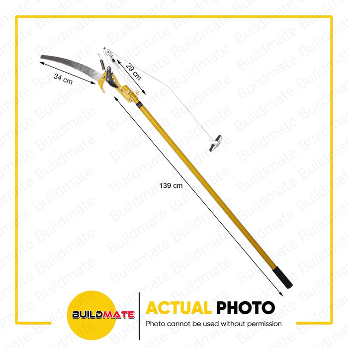 HOTECHE Extendable Pole Saw Tree Pruner Telescopic Handle 48" - 96" 354961 •BUILDMATE•