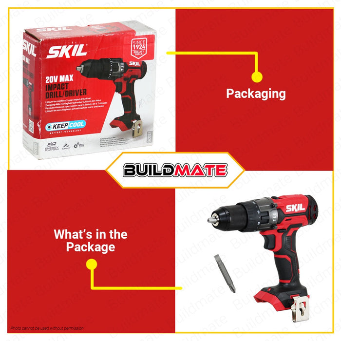 SKIL Cordless Drill/Driver 20V CD1E3020CA BARE UNIT ONLY •BUILDMATE•
