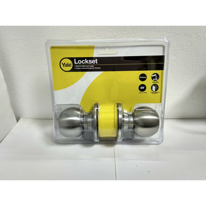 YALE Privacy Bathroom Cylindrical Lockset VCA5122 US32D •BUILDMATE•