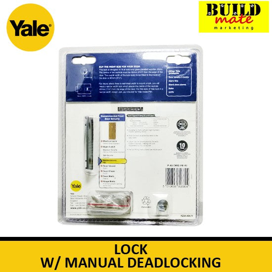 YALE Original Rim Lock Dead Lock with Manual Deadlocking P-88-DMG-PB-60 •BUILDMATE•
