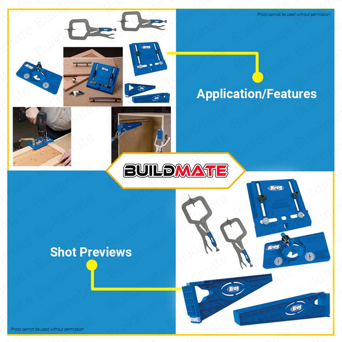 KREG Hardware Jig Pack in w/ Micro Clamp KHI-PROMO-20 •BUILDMATE•
