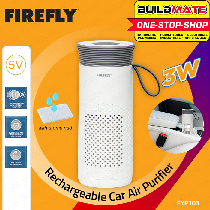 Firefly Rechargeable Portable Car Air Purifier FYP103 100% ORIGINAL / AUTHENTIC •BUILDMATE•